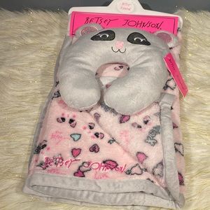 Betsey Johnson baby blanket NWT
